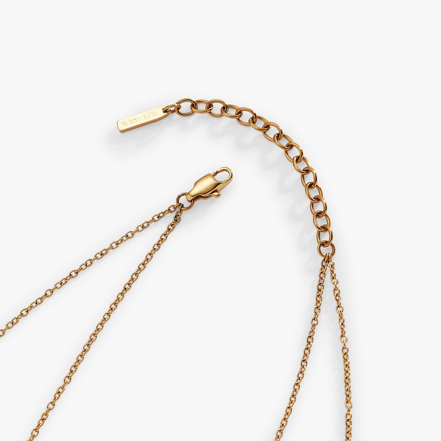 Two-Layered Princess Cut Crystal Necklace ALEX AND ANI