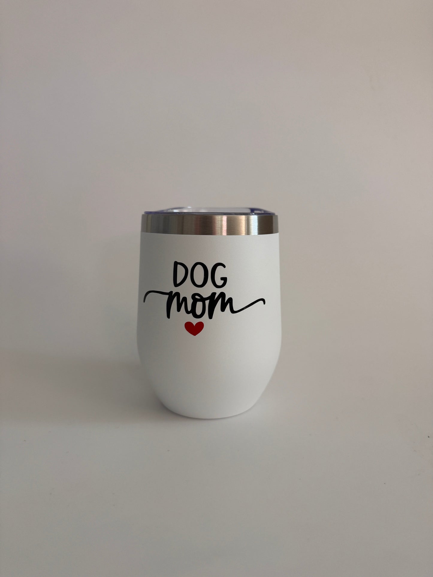 Dog Mom Stainless Steel Tumbler | 12 oz Insulated Dog Lover Gift Everything Labeled