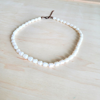 Genuine Freshwater Pearl Collar Necklace Wedding Collection 258g