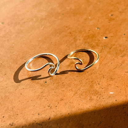 14K Gold filled OCEAN WAVE RING