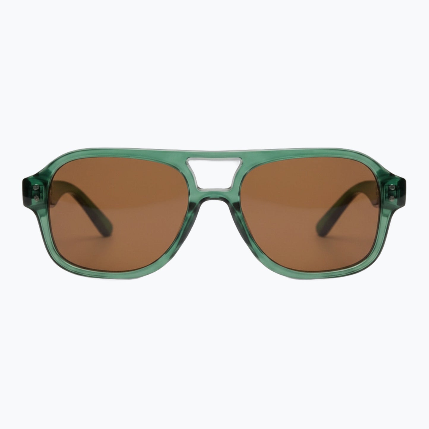 Captain Retro Aviator Sunglasses With Gradient Lenses Jaxy Eyewear