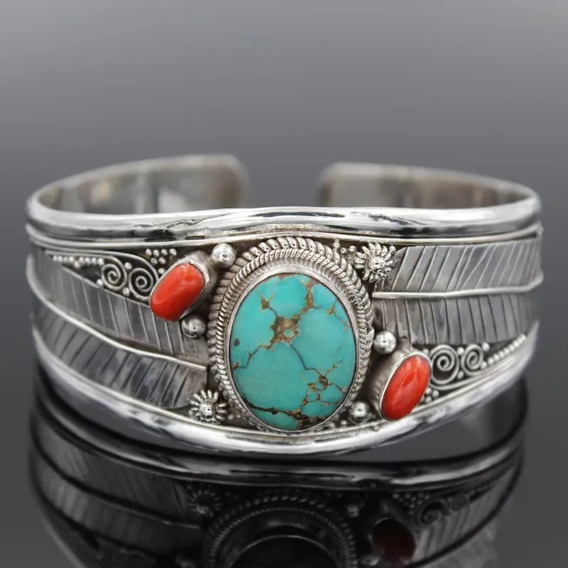 Turquoise Alloy Open Bracelets - 6 Styles Bumpkin Ranchwear