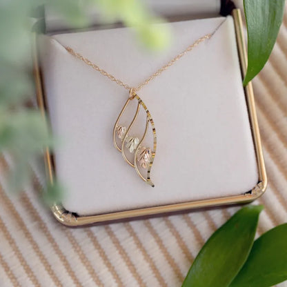 Triple Leaf - Black Hills Gold Pendant