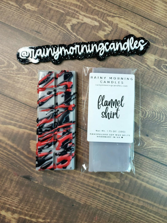 Flannel Shirt | Wax Melts Rainy Morning Candles