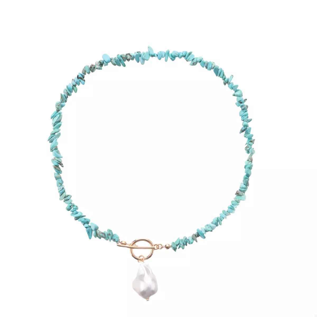 Turquoise Irregular Pearl Necklace Bumpkin Ranchwear
