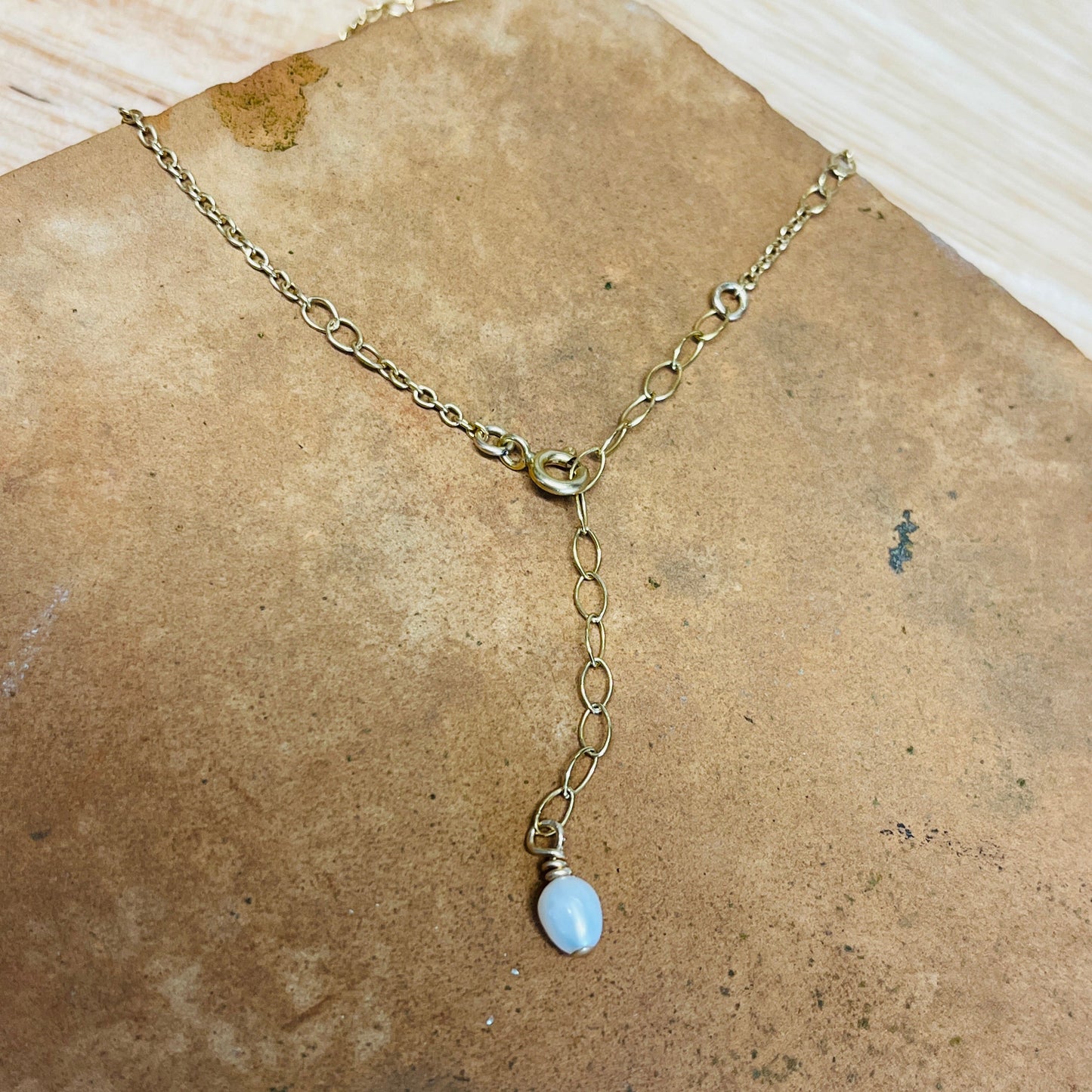 14k gold filled LINX PEARL ANKLET