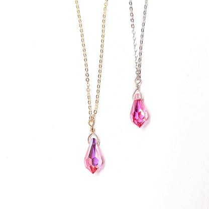 Swarovski Crystal Droplet Necklace with Swarovski Clasp