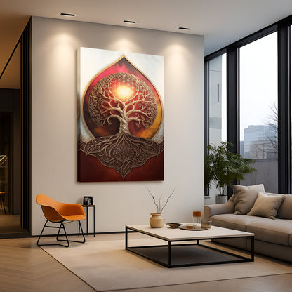 Tree of Life: Sacred Geometry Abstract Wall Art Tailored Canvases