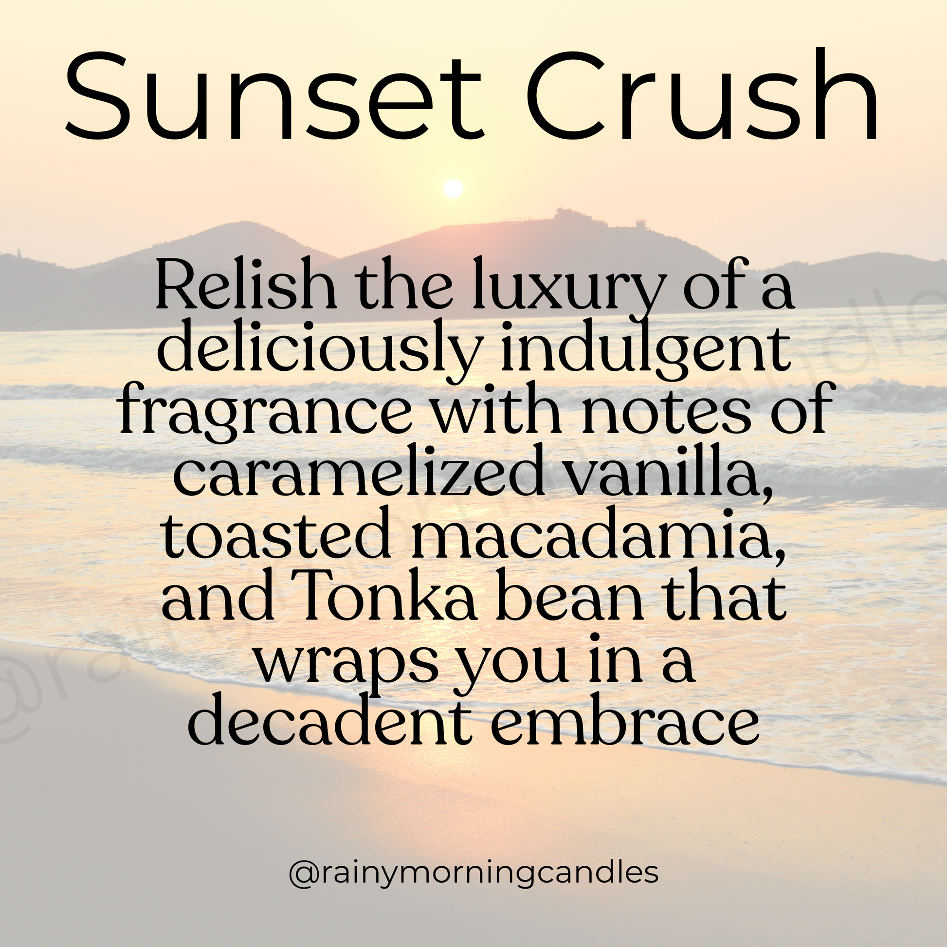 Sunset Crush | Brazilian Crush Cheirosa 71 Inspired Wax Melts Rainy Morning Candles