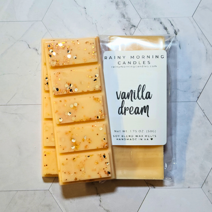 Vanilla Dream | Heavy Cream Inspired Wax Melts Rainy Morning Candles