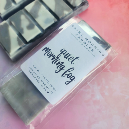 Quiet Morning Fog | Honey Lavender Tea | Wax Melts Rainy Morning Candles
