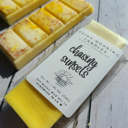 Chasing Sunsets | Wax Melts Rainy Morning Candles