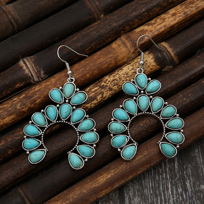 Turquoise Drop Earrings Bumpkin Ranchwear
