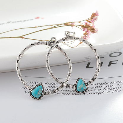Turquoise Drop Earrings Bumpkin Ranchwear