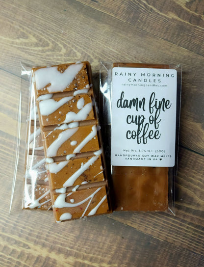 Damn Fine Cup of Coffee | Wax Melts Rainy Morning Candles