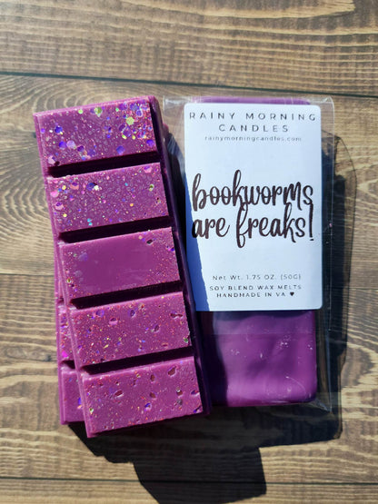 Bookworms Are Freaks! | Wax Melts Rainy Morning Candles