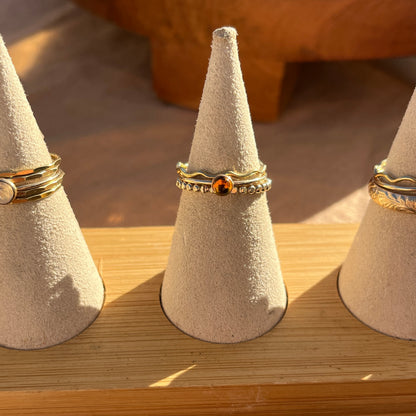 14K Gold Filled CITRINE GEMSTONE RING