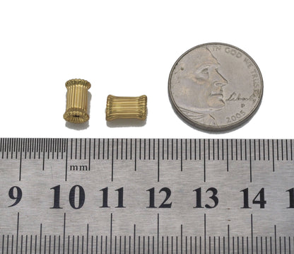 GoldTube Spacer Beads, Sku#Y730