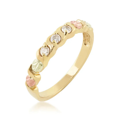 Triple Diamond - Black Hills Gold Ladies Ring