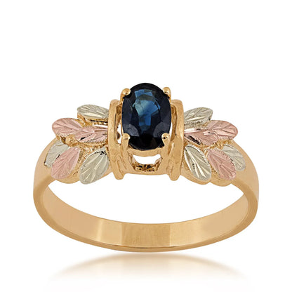 Genuine Sapphire - Black Hills Gold Ladies Ring