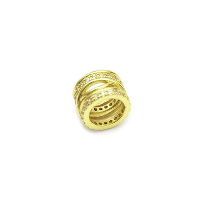 CZ Spacer Beads, Sku#Y621