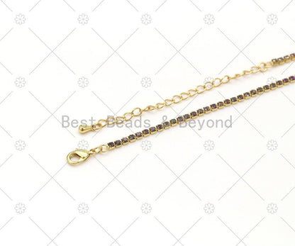 Dainty Thin Tennis Chain Necklace/Bracelet, sku#Y558