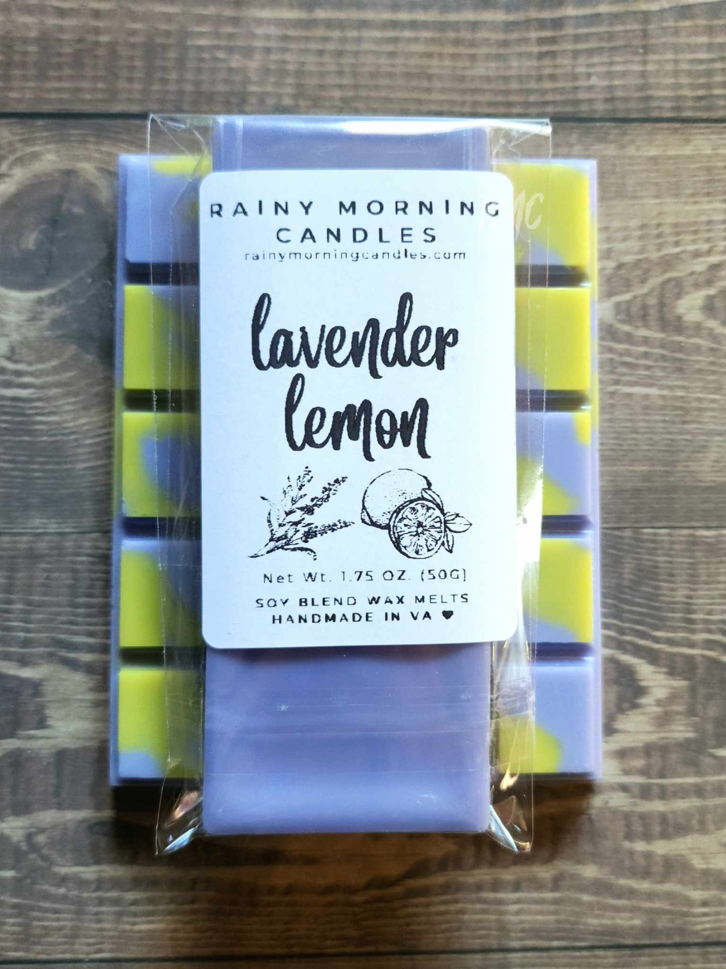 Lavender Lemon | Wax Melts Rainy Morning Candles