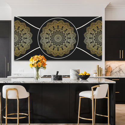 Gold Sacred Geometry Wall Art Tailored Canvases