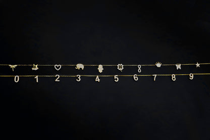 Crown Charm Custom Initial Bracelet