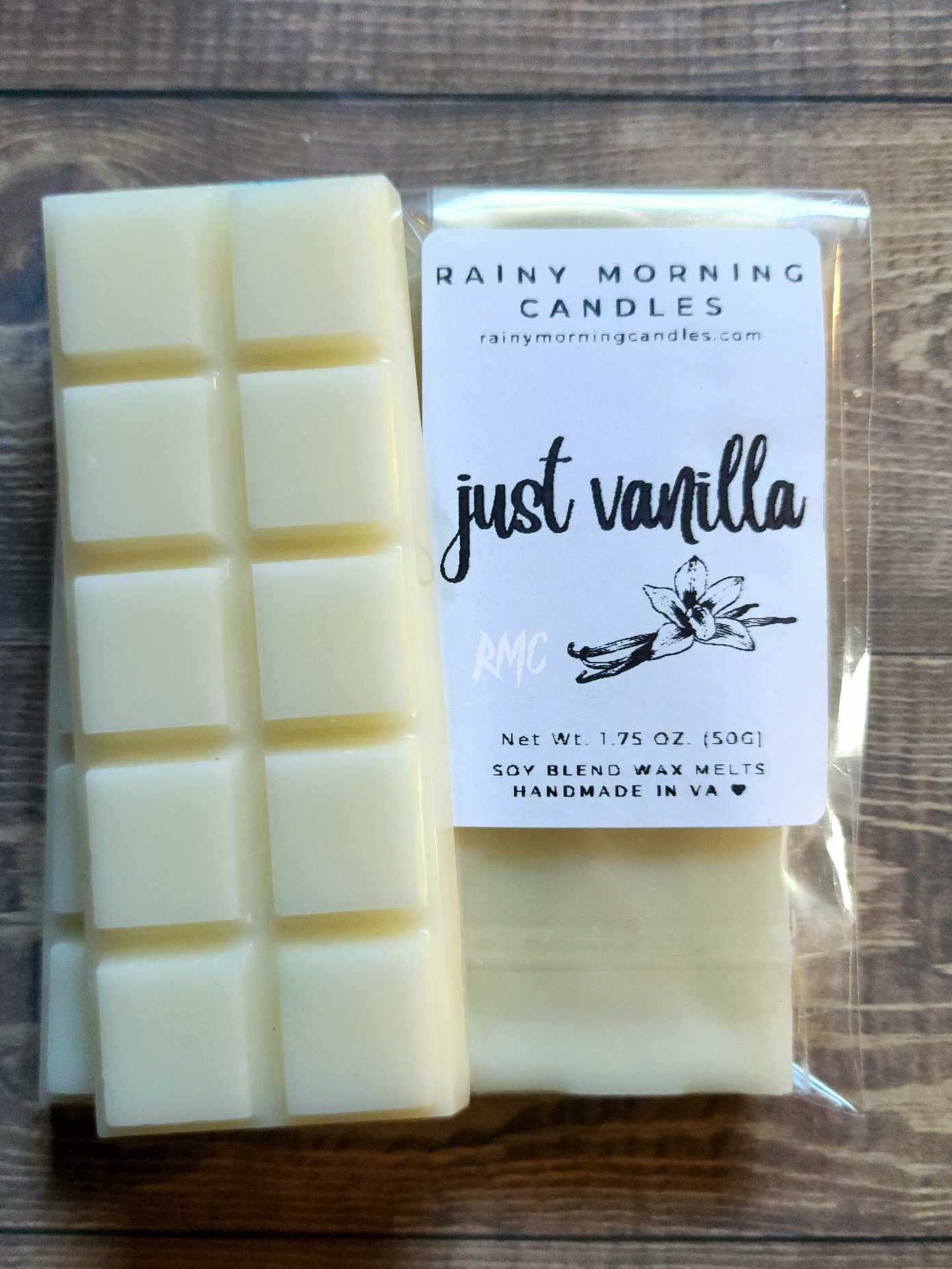 Just Vanilla | Wax Melts Rainy Morning Candles