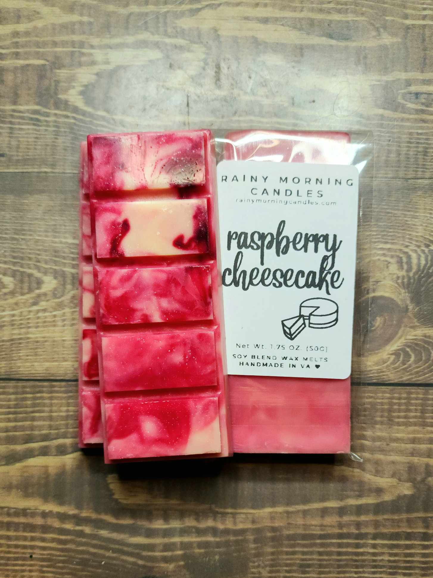 Raspberry Cheesecake | Wax Melts Rainy Morning Candles