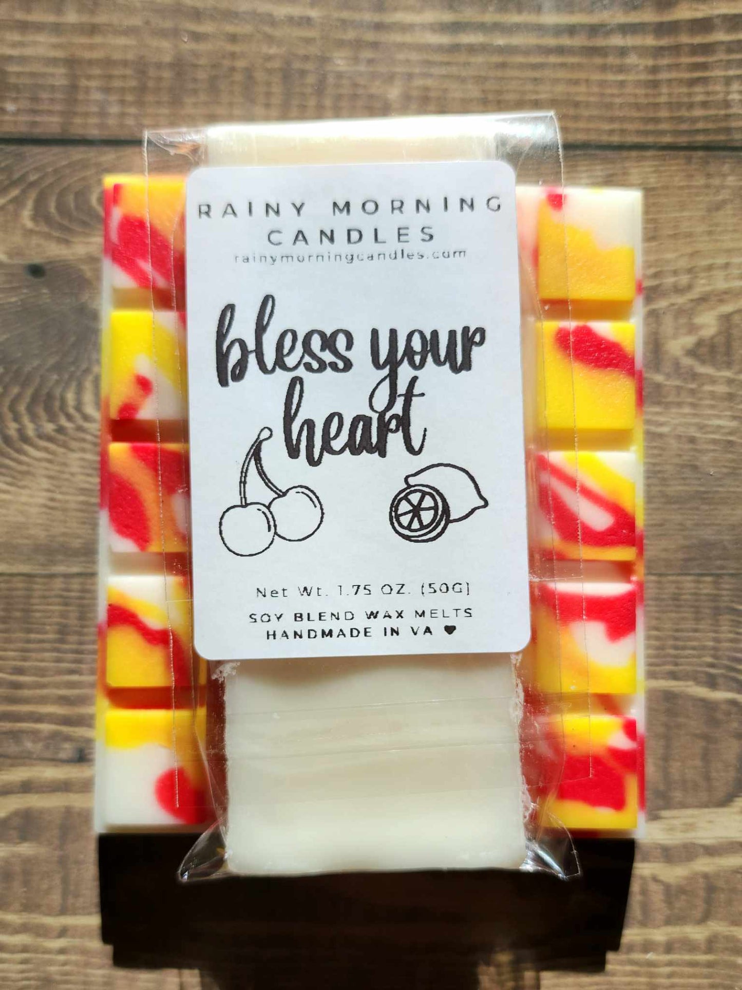 Bless Your Heart | Cherry Lemonade | Wax Melts Rainy Morning Candles