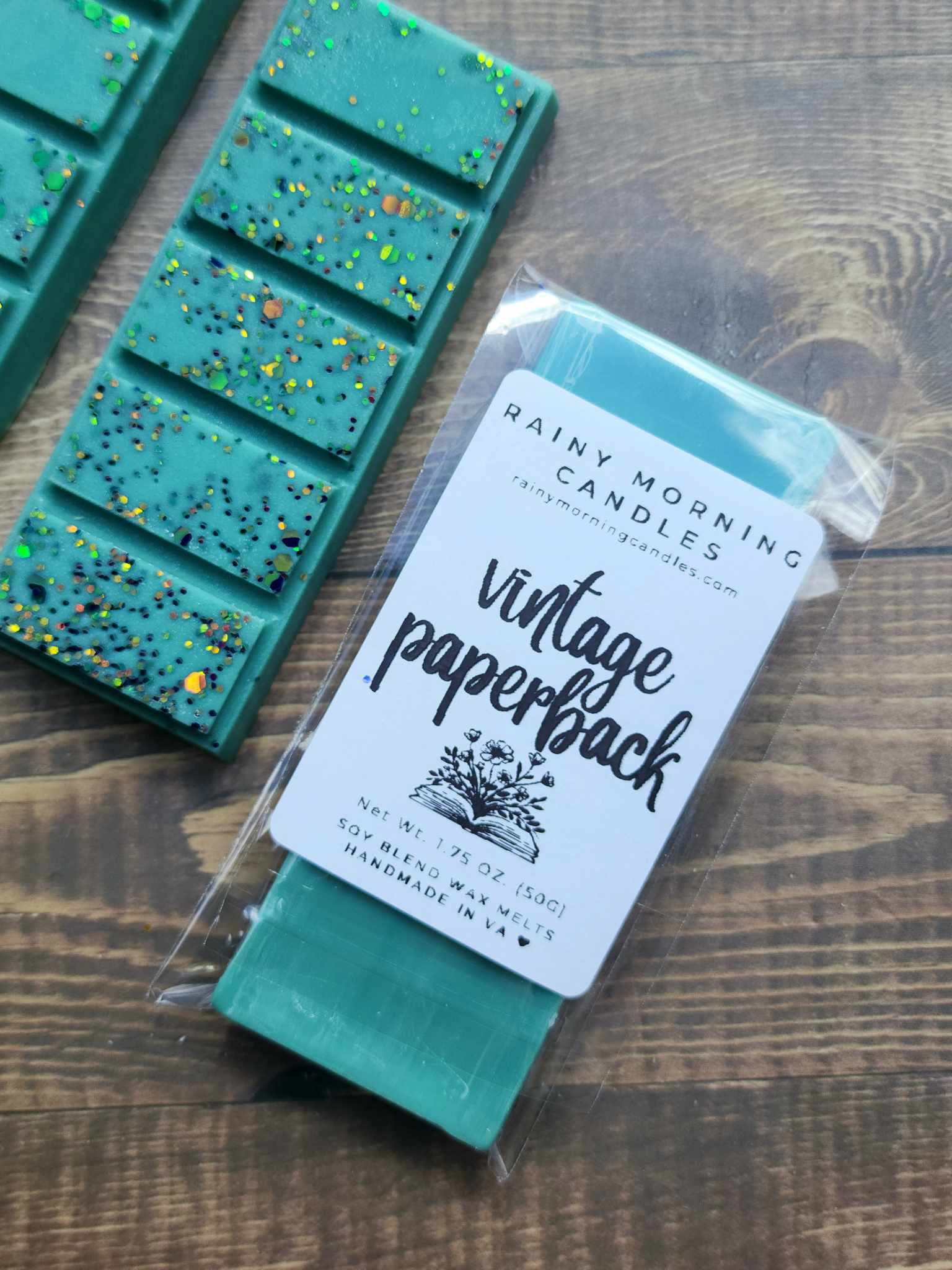 Vintage Paperback | Wax Melts Rainy Morning Candles