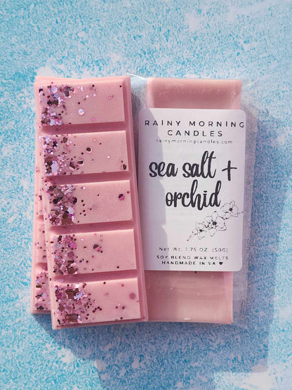 Sea Salt & Orchid | Wax Melts Rainy Morning Candles