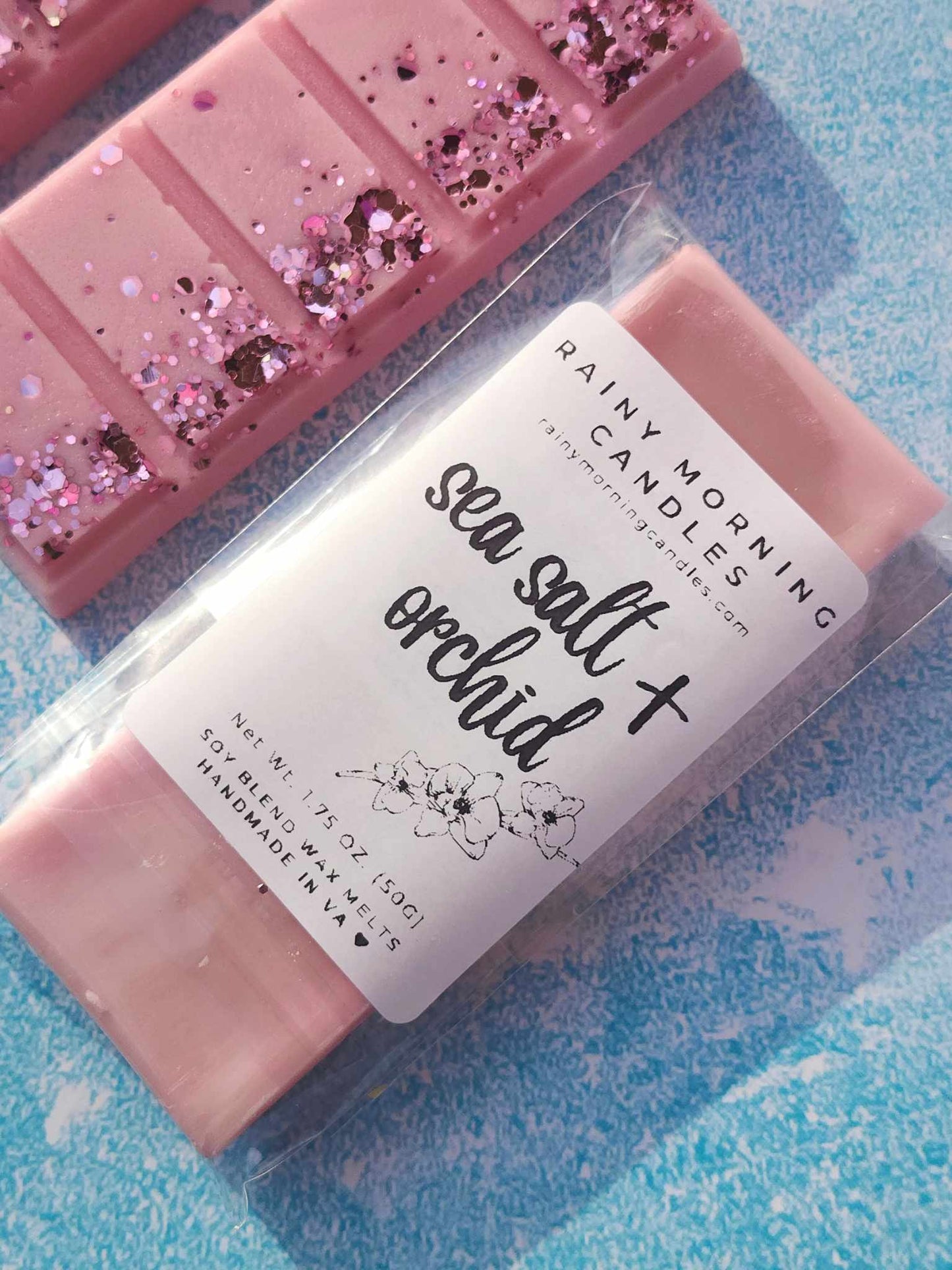 Sea Salt & Orchid | Wax Melts Rainy Morning Candles