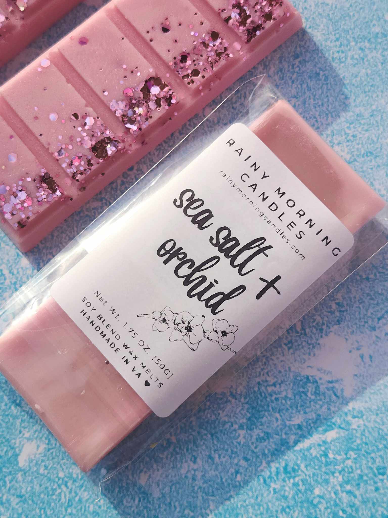 Sea Salt & Orchid | Wax Melts Rainy Morning Candles