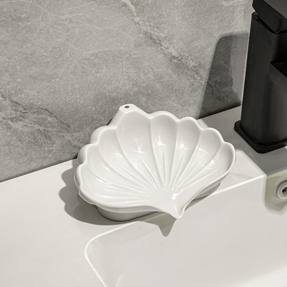 Shell Soap Box-No Accessories-Cream-PP-1 piece