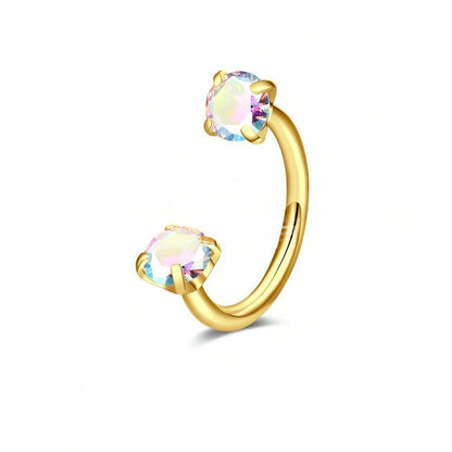 Minimalist U-shaped Nose Ring Jewelry Series