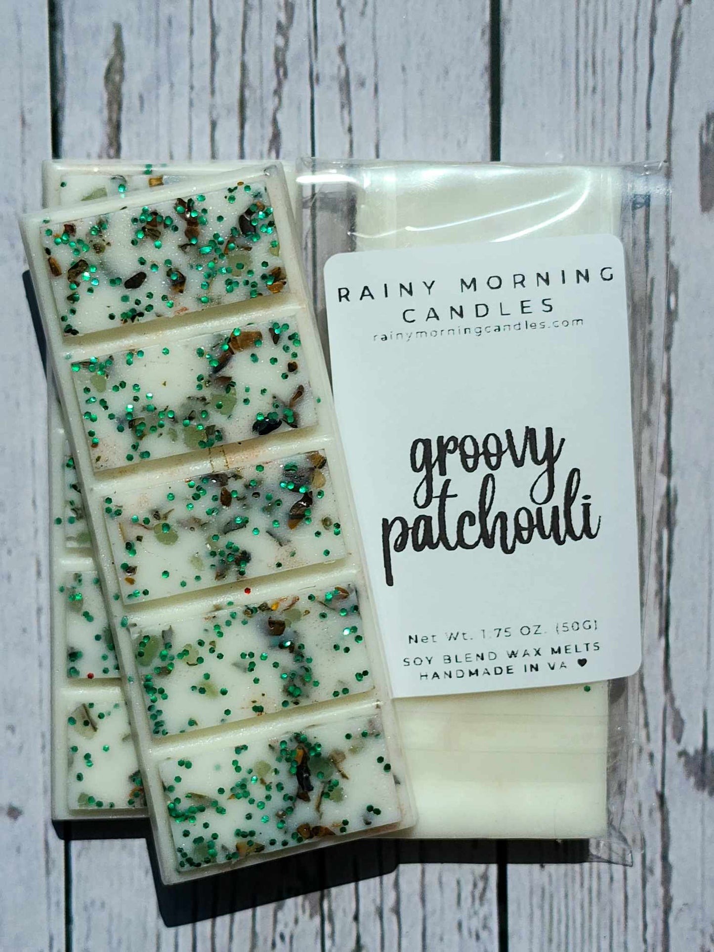 Groovy Patchouli | Wax Melts Rainy Morning Candles