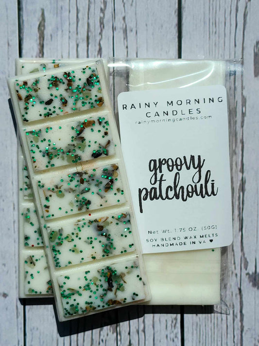 Groovy Patchouli | Wax Melts Rainy Morning Candles