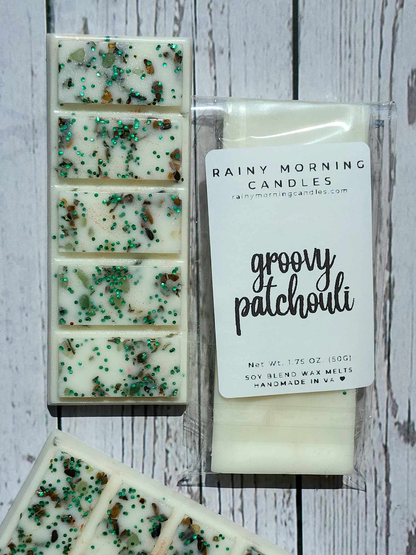 Groovy Patchouli | Wax Melts Rainy Morning Candles