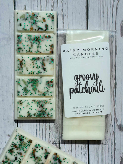 Groovy Patchouli | Wax Melts Rainy Morning Candles