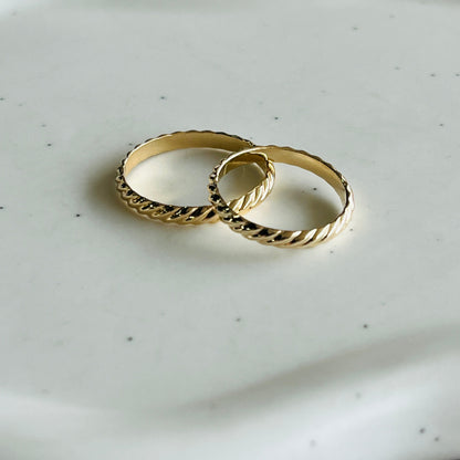 14k gold filled SHORE BAND RING