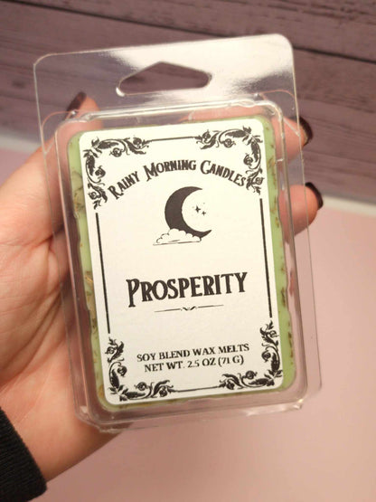 Prosperity | Intention + Ritual Wax Melts Rainy Morning Candles
