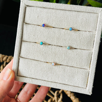 14K Gold Filled "MARIA" OPAL RING