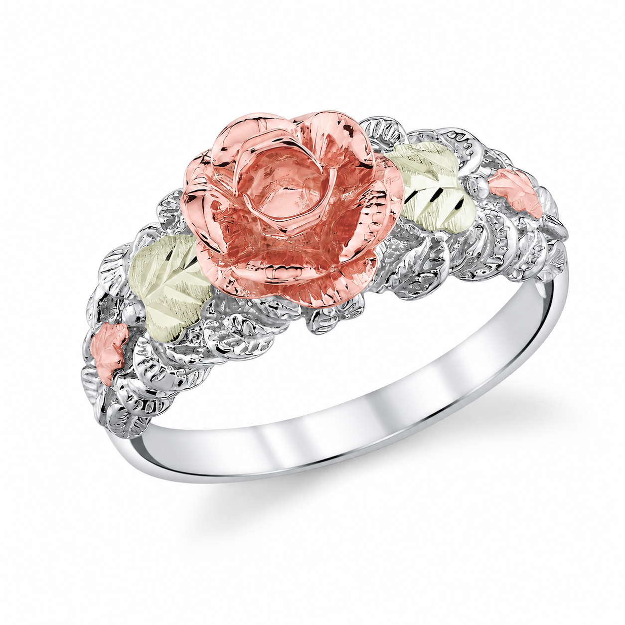 Intricate Rose - Black Hills Gold Ladies Ring