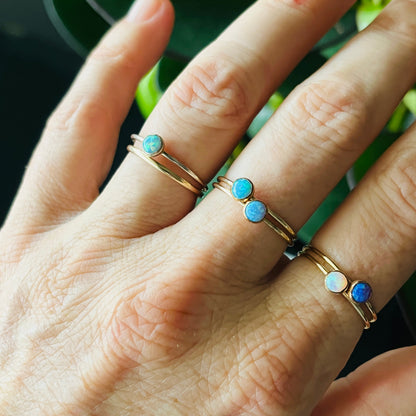 14K Gold Filled "MARIA" OPAL RING