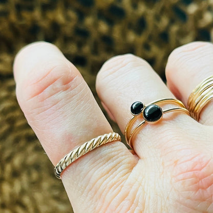 14k gold filled SHORE BAND RING