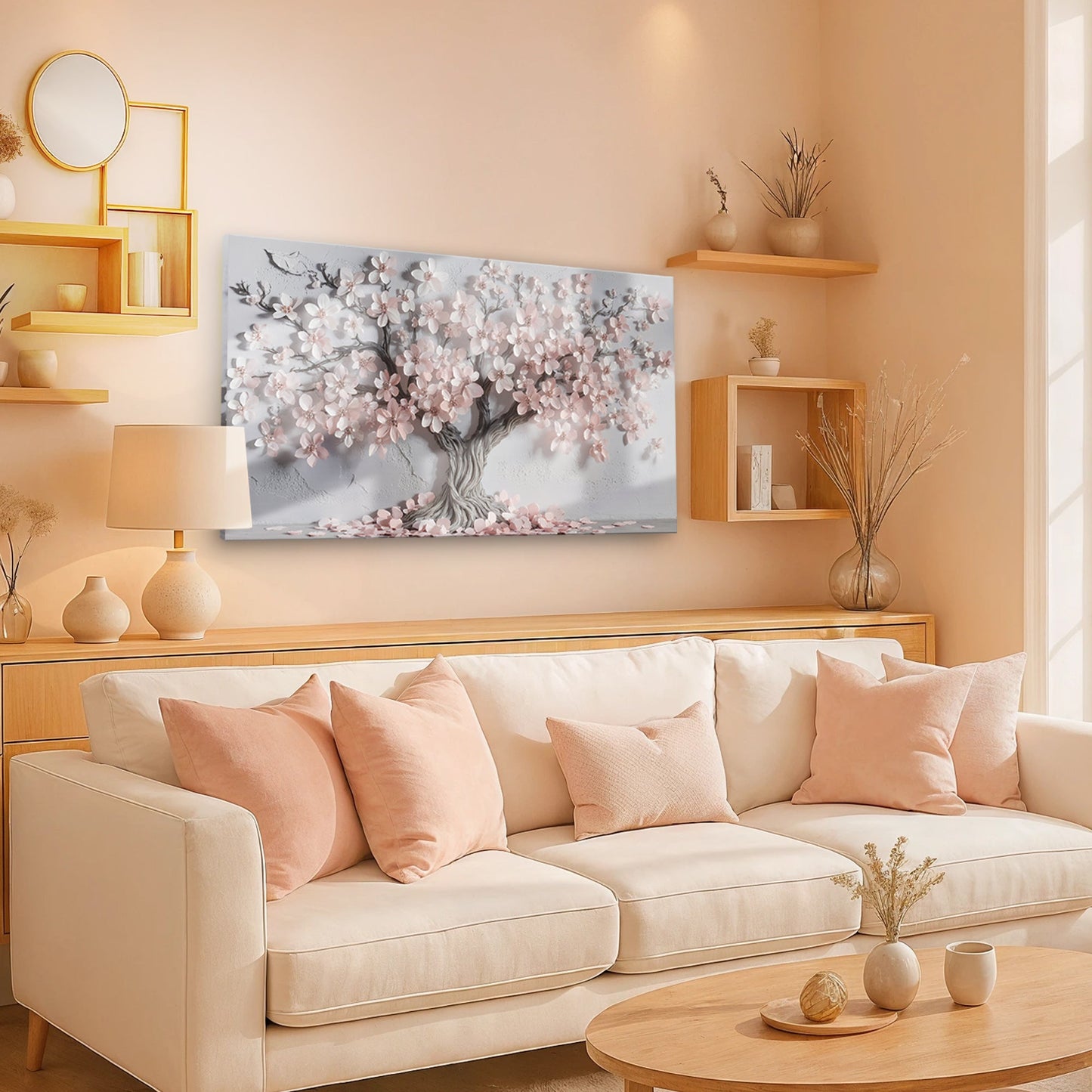 Pastel Blossom Awakening Wall Art Tailored Canvases
