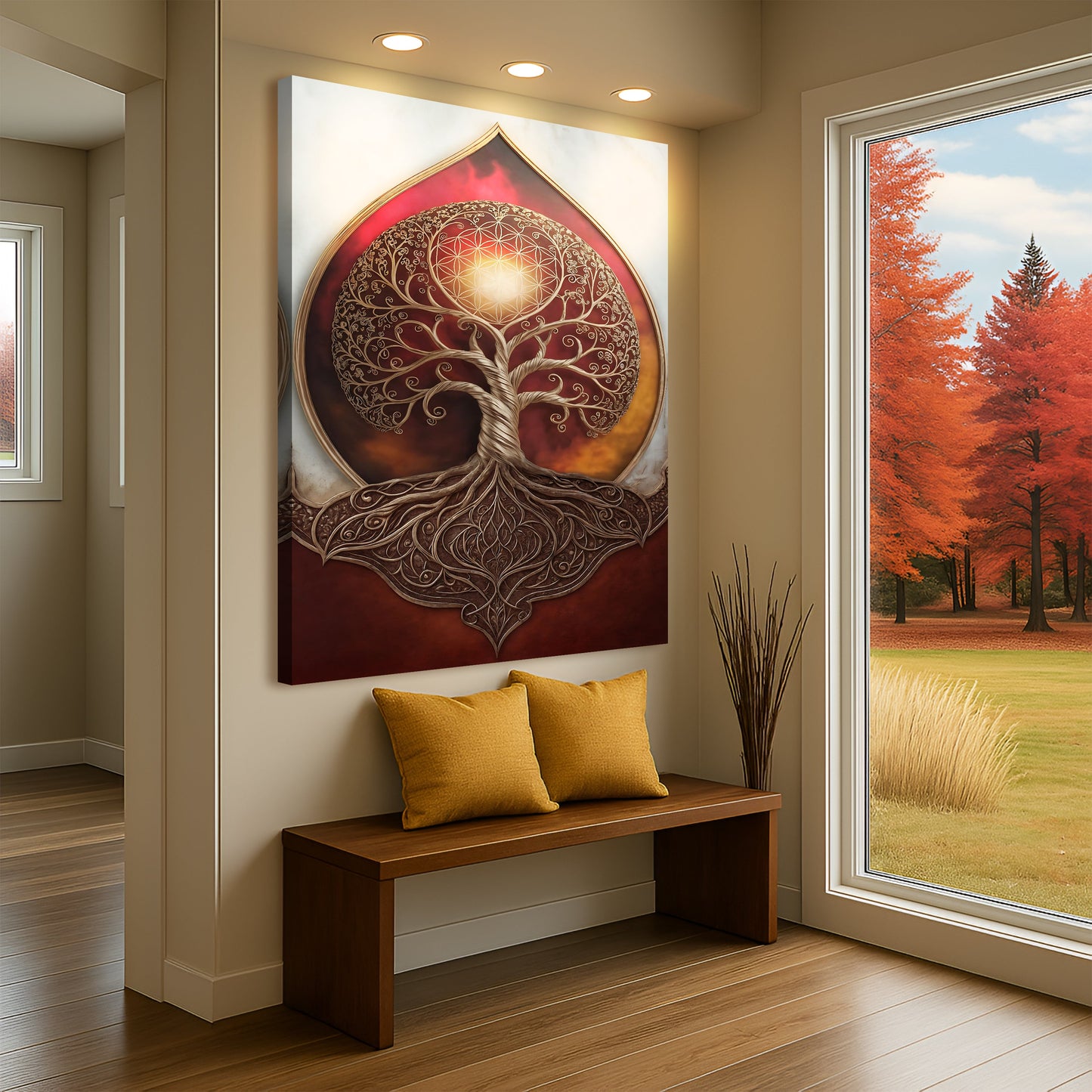 Tree of Life: Sacred Geometry Abstract Wall Art Tailored Canvases